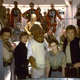 Admiral Ackbar briefs Lando Calrissian, Luke Skywalker, Princess Leia, Han Solo, and Chewbacca, in a moment from filming Return of the Jedi